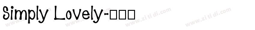 Simply Lovely字体转换